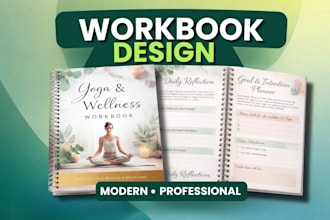 design a professional workbook, pdf or ebook in canva