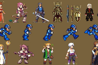pixel sprite sheet 8bit direction sprite pixel art character pixel art animation