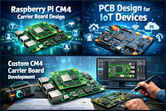 design raspberry pi cm4 carrier board pcb for iot devices and pcb design