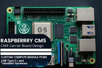 design raspberry pi compute module cm4 cm5 carrier board pcb with usb and type c