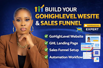 build gohighlevel landing page gohighlevel automation expert ghl website design