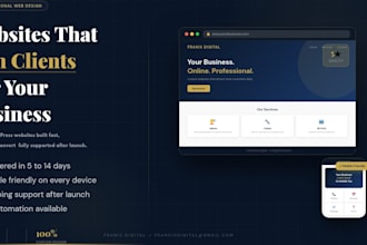 design redesign wordpress website business ecommerce website framer website
