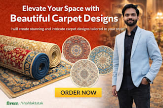 realistic 8k product photo for carpet or rug
