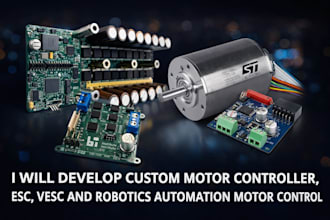 develop custom motor controller esc vesc and robotics automation motor control