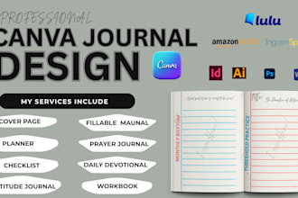 design christian devotional ebook, prayer journal, workbook and planner layout