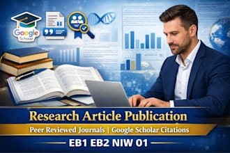 publish research articles in peer reviewed journals for eb1 eb2 visa niw o1