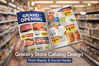 design supermarket brochure grocery store flyer and catalog design