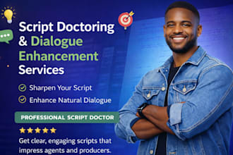 provide a 30minute professional script doctor consultation