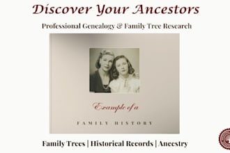 research your family tree and find those elusive ancestors