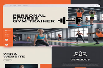 develop personal trainer, fitness, gym, sports, yoga website