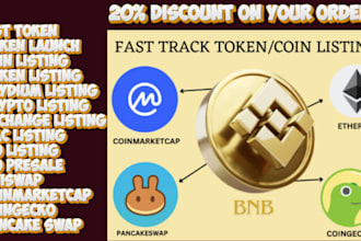 list token on raydium, uniswap, pancakeswap, cmc coingecko, ico presale