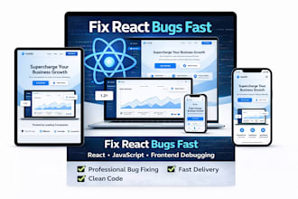 fix react bugs, javascript errors and frontend issues