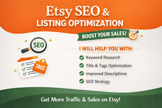 do etsy seo, etsy listing optimization, and keyword research to boost your sales