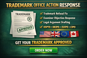 assist you in addressing trademark office actions or responding to objections