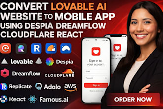convert lovable ai website to mobile app using despia dreamflow cloudflare react