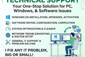 be a technical support and IT engineer