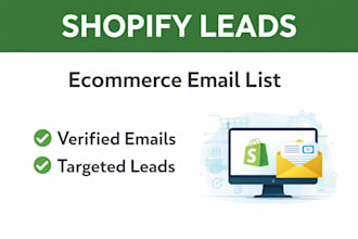 shopify store owners leads and ecommerce business email list