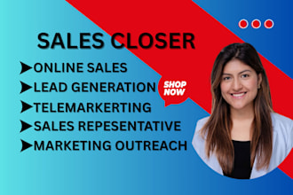 commission based sales closer sales representative b2b sales closer high ticket