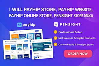 payhip store, payhip website, payhip online store, pensight store design