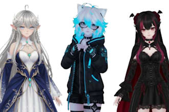 custom vrchat avatar vrc character vr avatar creation anime vr chat model vtuber