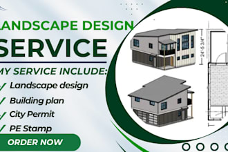 provide landscape design licensed architect landscape california stamp permit