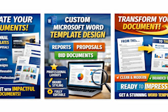 design format microsoft word templates for reports, proposals, bid documents