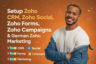 setup zoho crm zoho social zoho form campaign and german zoho marketing