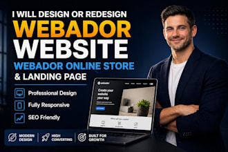 build webador website, redesign webador website, hostinger website design