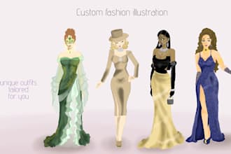 design unique clothing fashion sketches