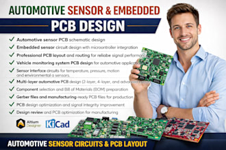 design automotive sensor pcb, embedded sensor circuits and monitoring boards