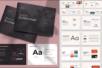 italian logo design, brand book, corporate  visual identity brand guidelines