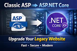 migrate classic asp site to asp dot net core mv