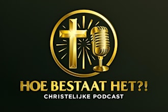 design a professional podcast cover art and podcast logo
