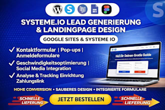 werde systeme io verkaufsfunnel landingpage website und automation erstellen