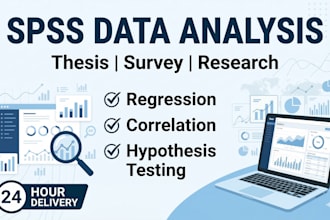spss data analysis for thesis, survey, regression, correlation and hypothesis