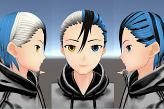 create 3d avatar for vroid model rig vrchat avatar on unity and unreal engine
