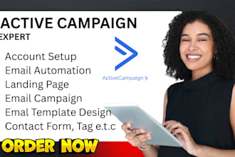 set up activecampaign email marketing, automation, and campaigns