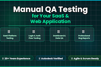 do manual QA testing and bug reporting for your web app or saas
