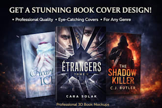 create a modern minimalist book cover design