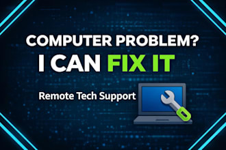 fix your computer or software issues remotely