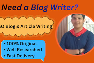 write SEO blog articles for your website