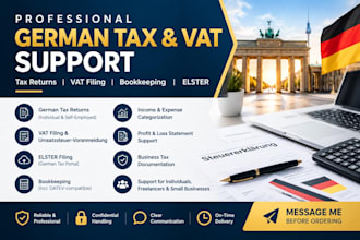 prepare german tax returns and vat filings via elster