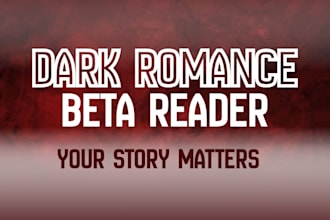 beta read dark romance novel for honest critique