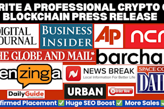 write a professional crypto or blockchain press release