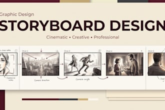 draw cinematic storyboards with dynamic shots
