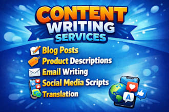 content writing and translation
