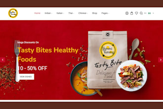 meal prep shopify store food delivery store catering website meal prep website