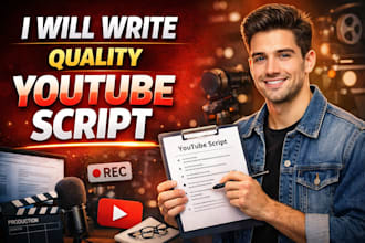 write quality youtube script