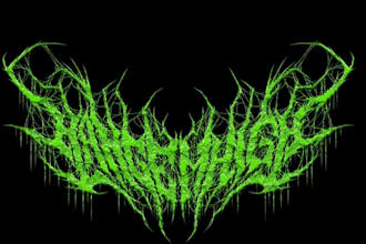 design a heavy stoner sludge metal logo for your band