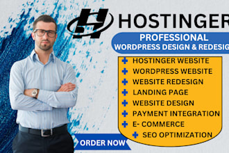 design hostinger website, hostinger wordpress website, hostinger redesign